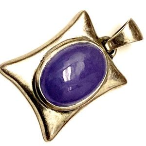 Purple Gem Sterling Silver Pendant